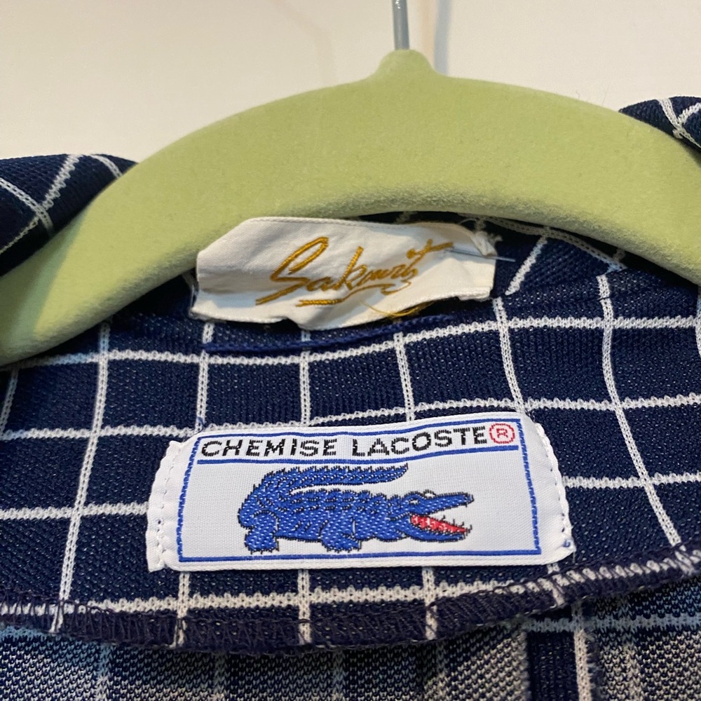 VINTAGE 1970's Lacoste TENNIS MINI DRESS Small Navy- Rare! - Picture 2 of 8